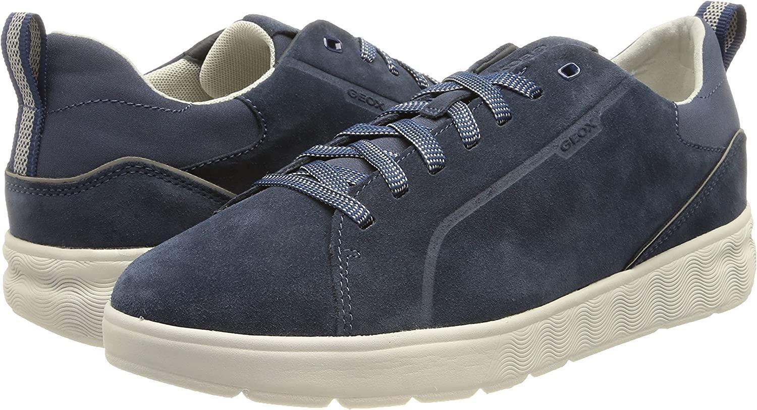 Scarpe Geox da uomo modello Spherica fondo alto colore aviazione 