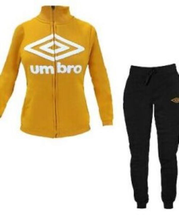 Tuta Umbro donna felpata Giallo