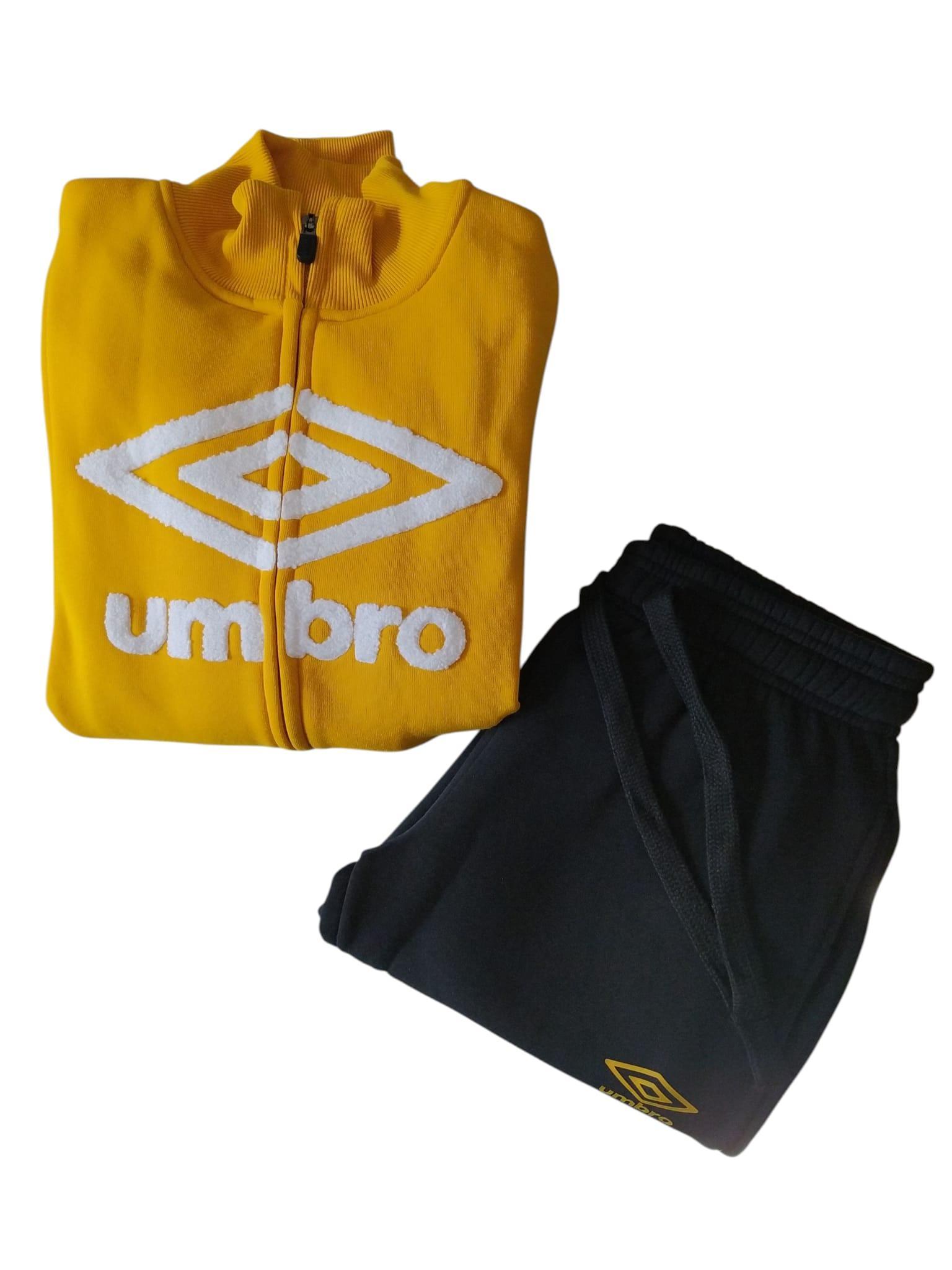 Tuta Umbro donna felpata Giallo