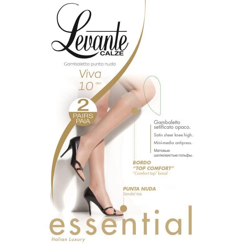 levante coppia gambaletto setificato 10 den punta nuda soleil - foto 1