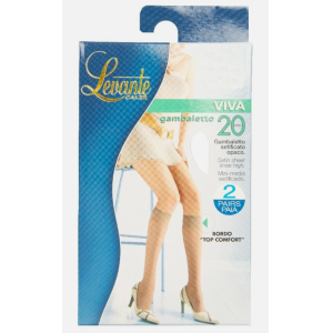 Coppia gambaletto setificato 20 den glace