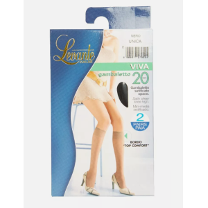 Coppia gambaletto setificato 20 den nero