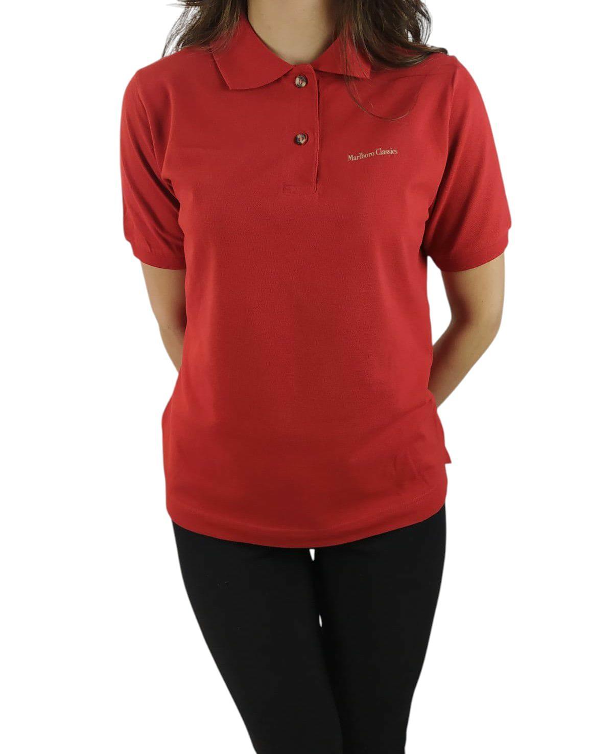 Polo piquet Marlboro Classics donna Rosso