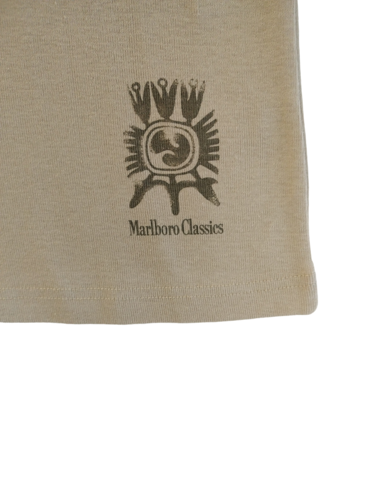 T-shirt donna Marlboro Classics Beige Vintage 