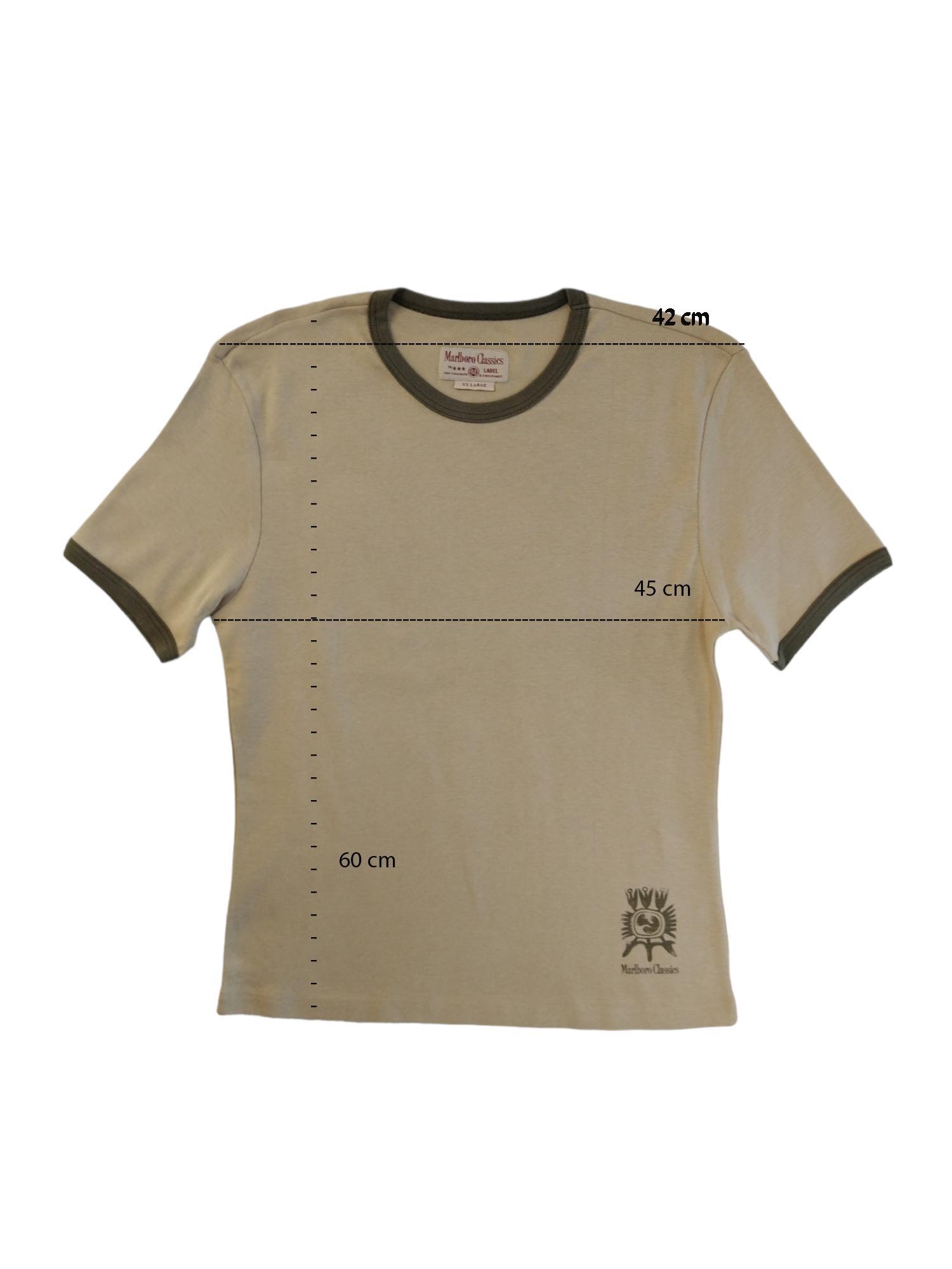 T-shirt donna Marlboro Classics Beige Vintage 