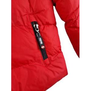 Giubbino bomber con cappuccio removibile rosso