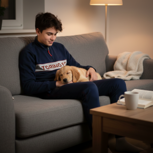 Pigiama invernale ragazzo compatibile con torino calcio