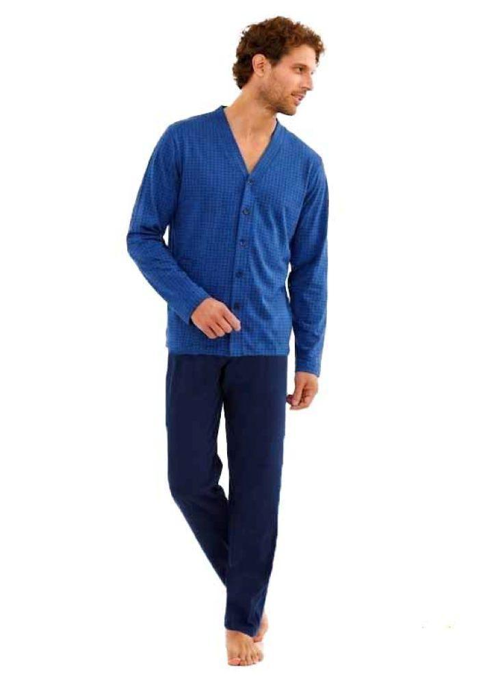 Pigiama da uomo calibrato in cotone Il Granchio GP1065-AC Denim