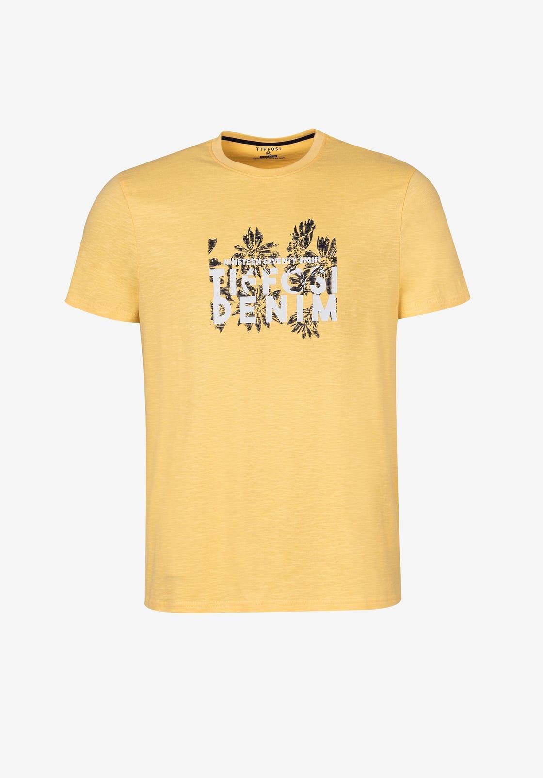 T-shirt Tiffosi uomo Ashton manica corta stampa goflie petto