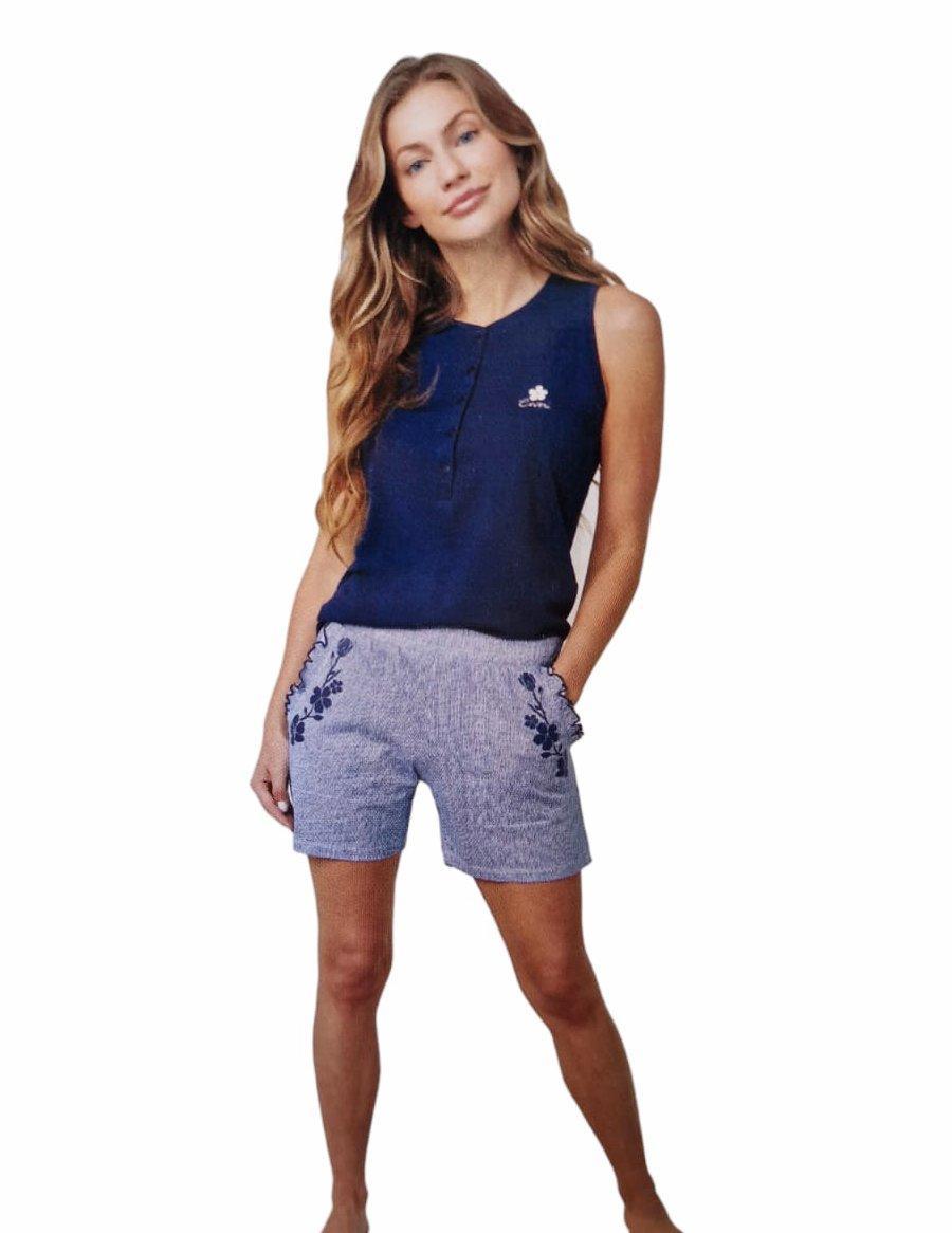 Pigiama estivo in cotone jersey Coveri donna