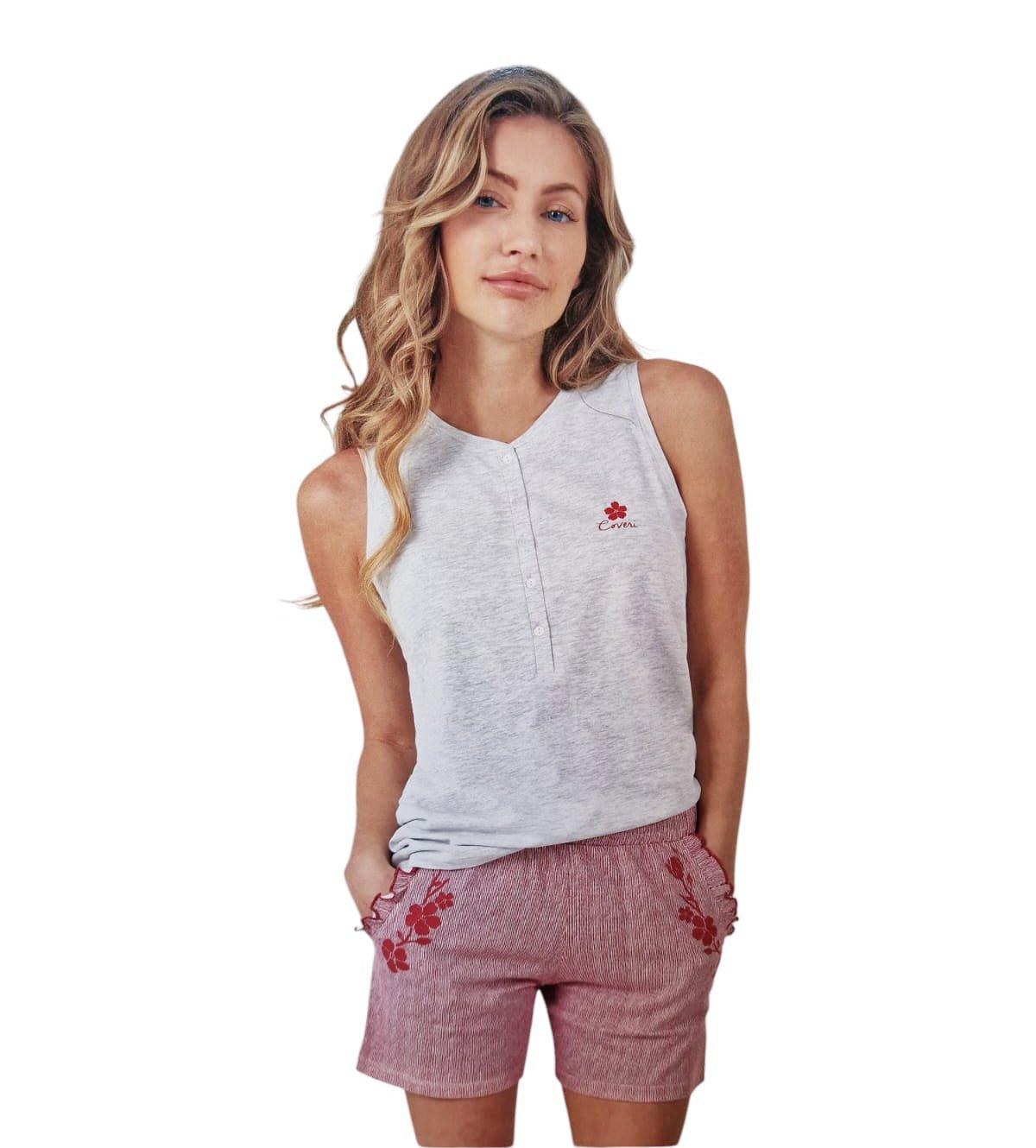 Pigiama estivo in cotone jersey Coveri donna