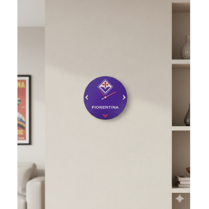 Orologio da parete analogico fiorentina calcio