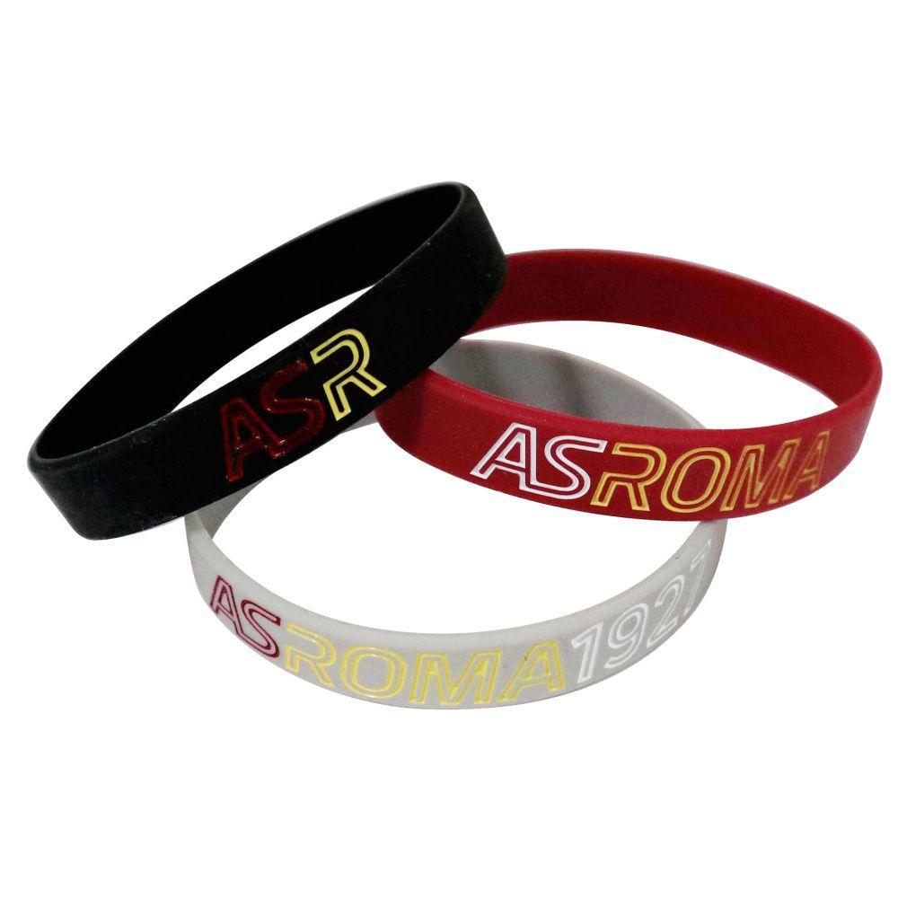 Tris braccialetti in silicone compatibili con Roma  