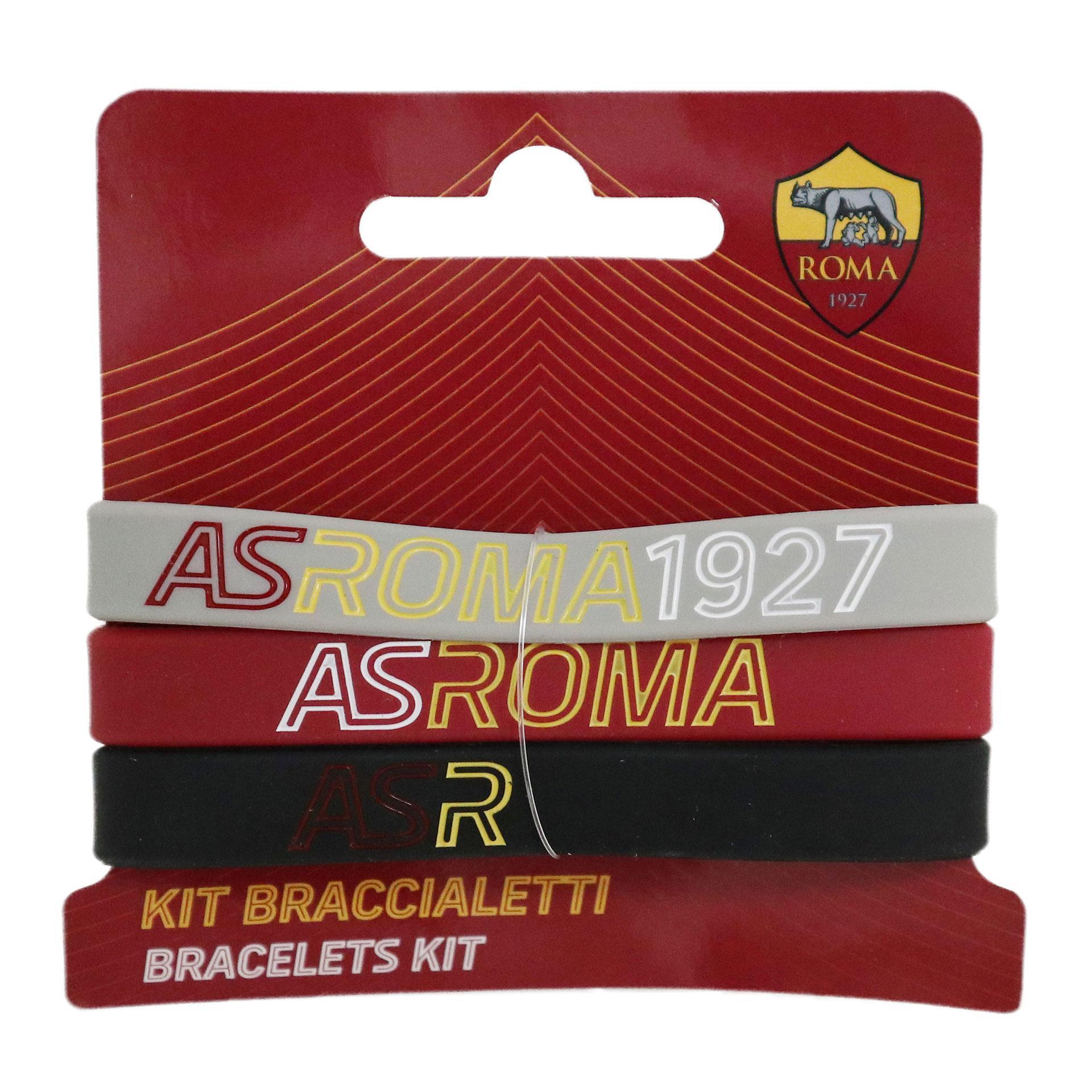 Tris braccialetti in silicone compatibili con Roma  