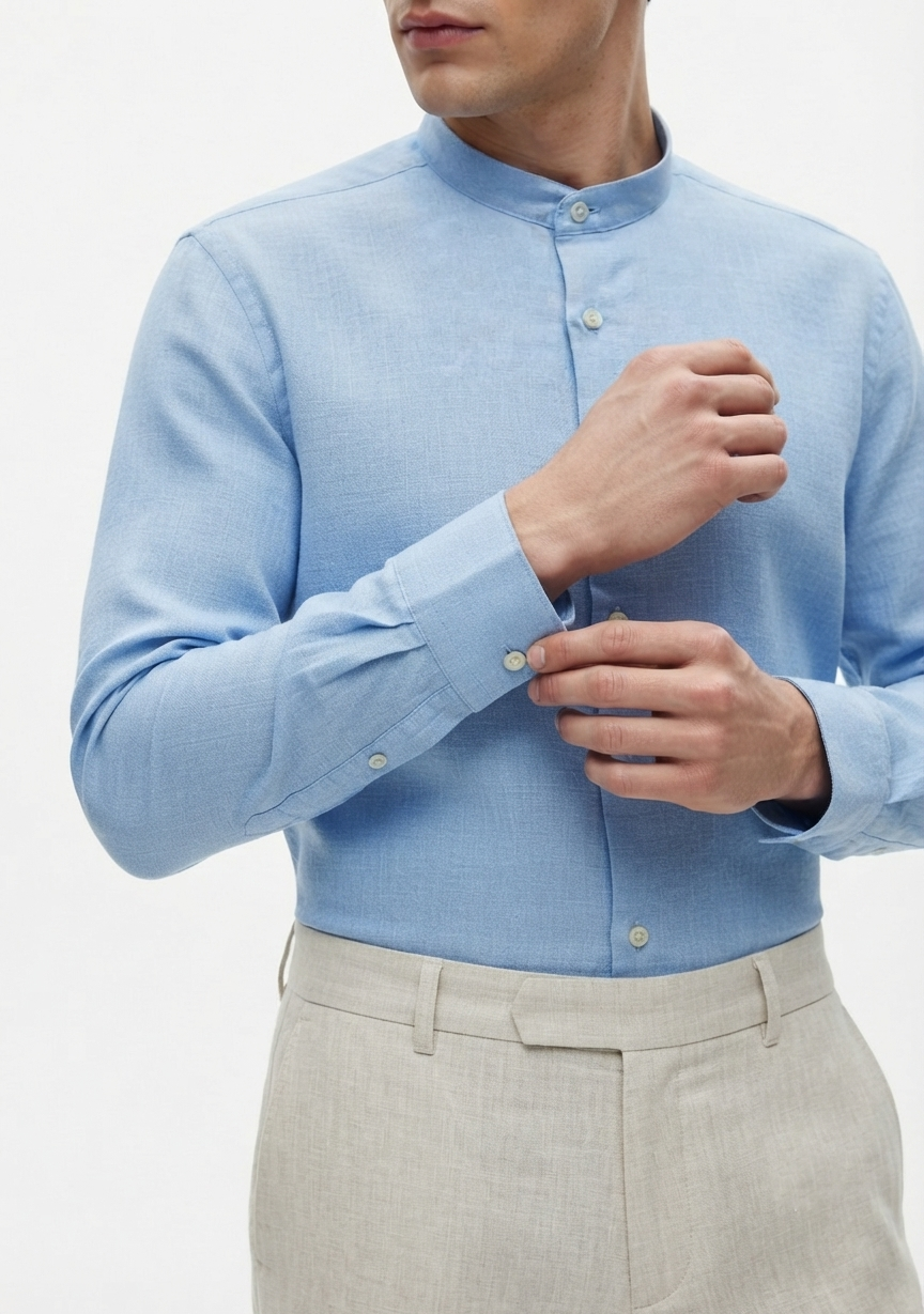 camicia-coreana-ingram-04 Camicia Regular Fit misto lino cotone Ingram