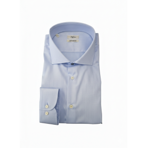 Camicia  classic fit no stiro celeste
