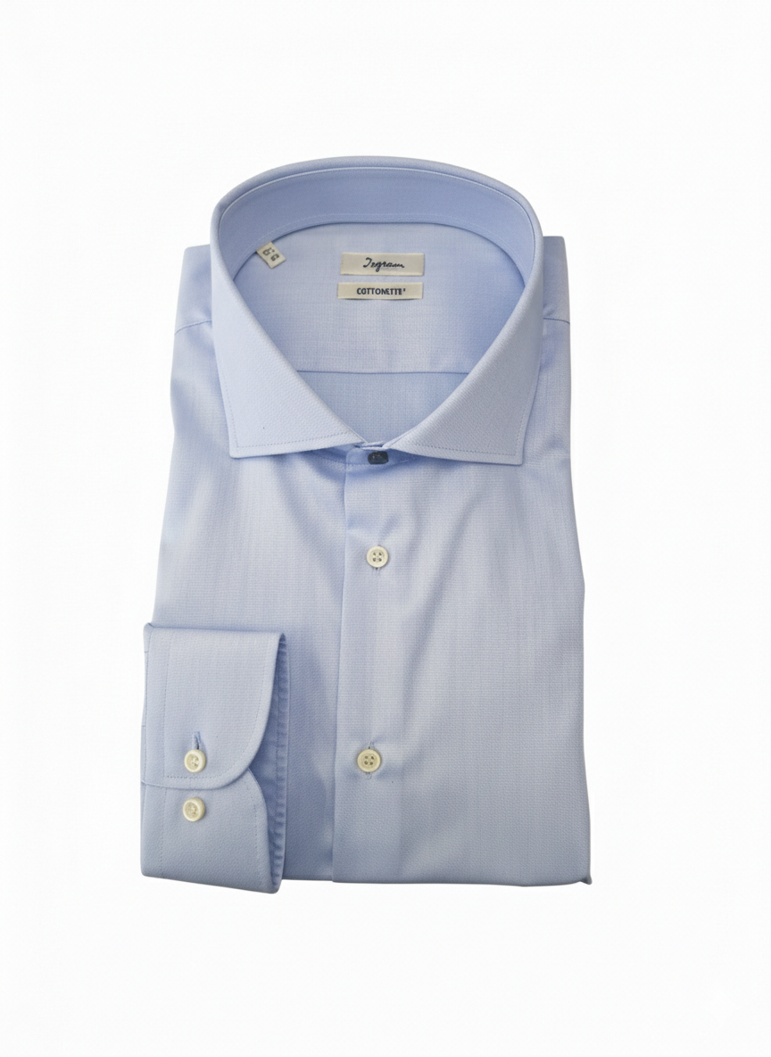 Camicia Ingram Classic Fit No Stiro celeste