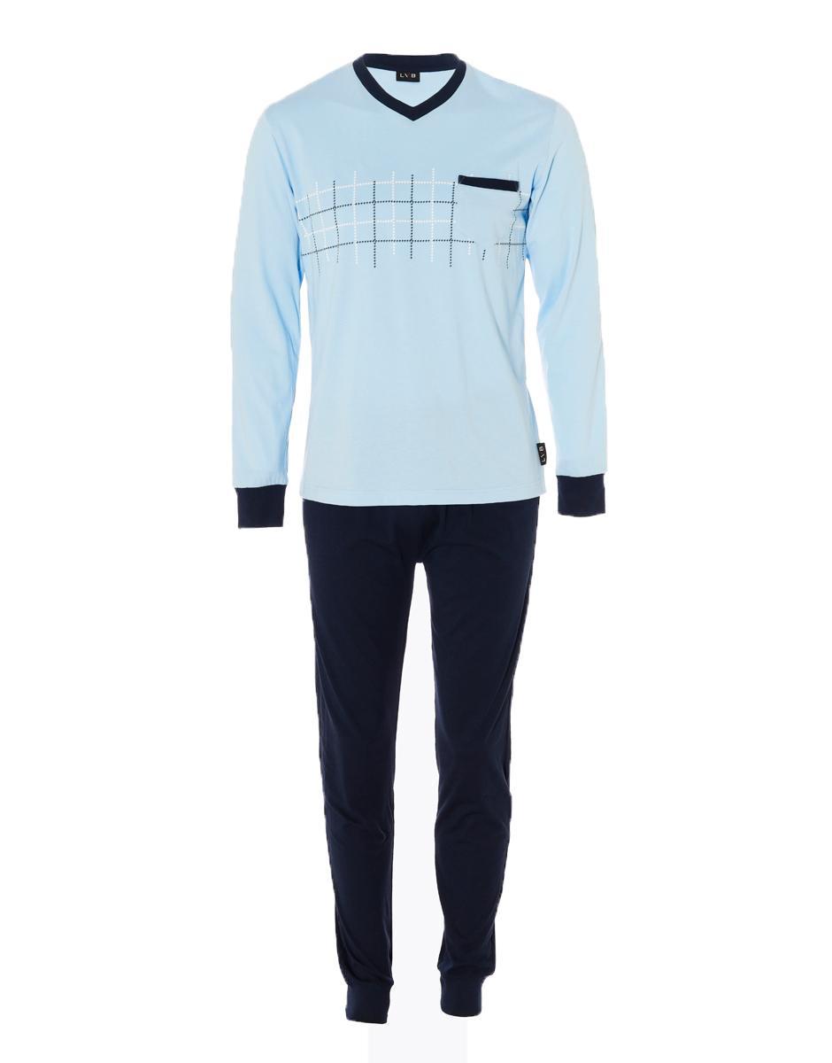Pigiama uomo Lovable jersey scollo v manica lunga