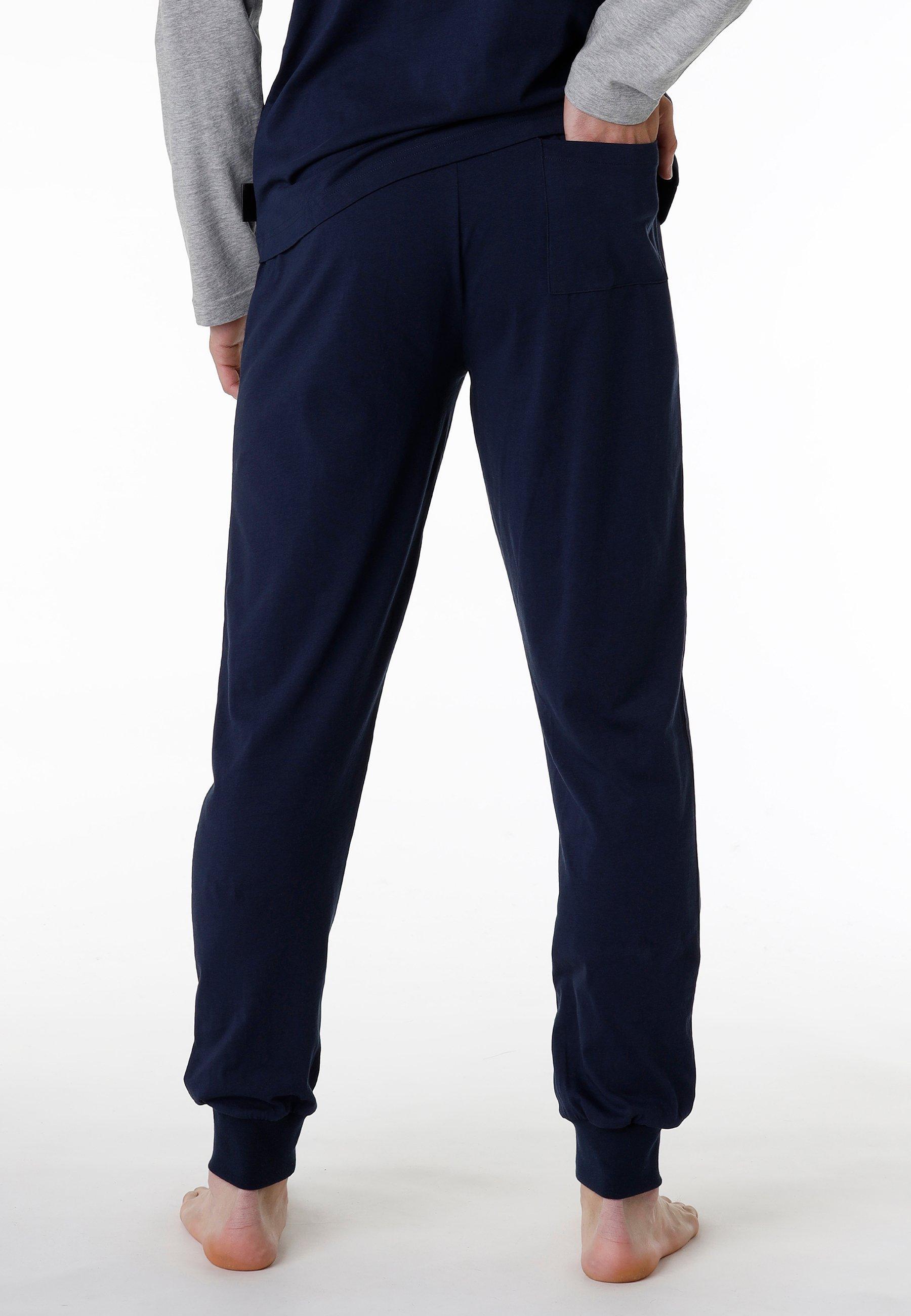 Pigiama uomo Lovable serafino bicolore jersey grigio
