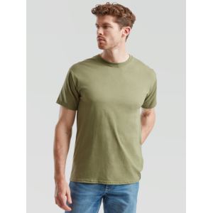 T-shirt uomo  basica unito  verde militare