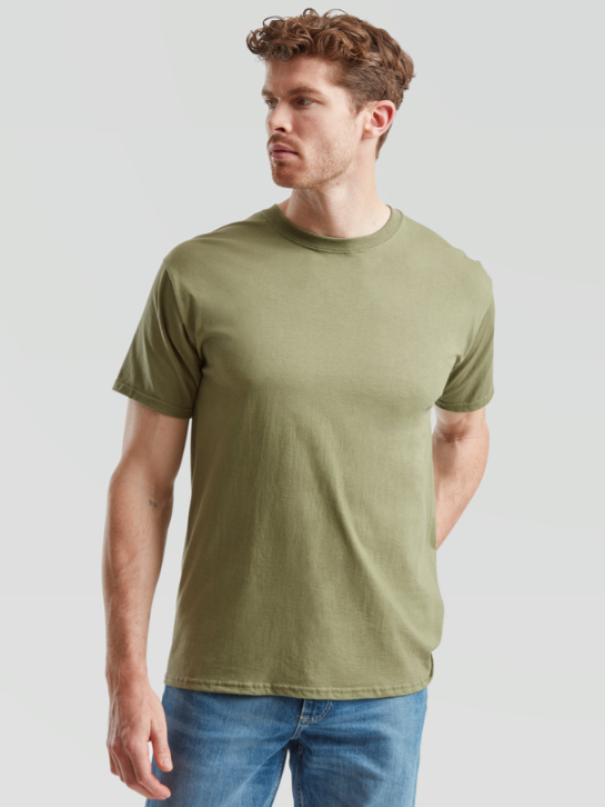 fruit of the loom t-shirt uomo fruit of the loom basica unito verde militare - foto 1 fruit of the loom t-shirt uomo fruit of the loom basica unito verde militare - foto 1