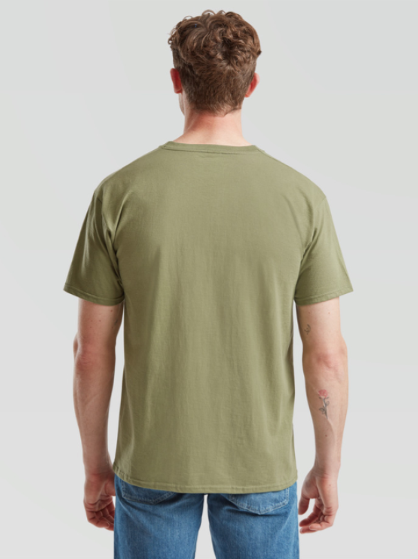 fruit of the loom t-shirt uomo fruit of the loom basica unito verde militare - foto 2 fruit of the loom t-shirt uomo fruit of the loom basica unito verde militare - foto 2