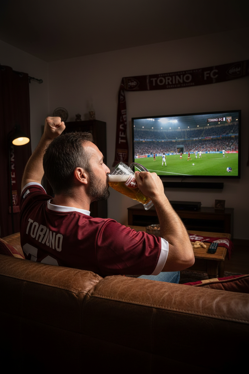 Boccale birra in vetro Torino FC