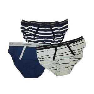 Confezione  3 slip ragazzo rigati multicolore