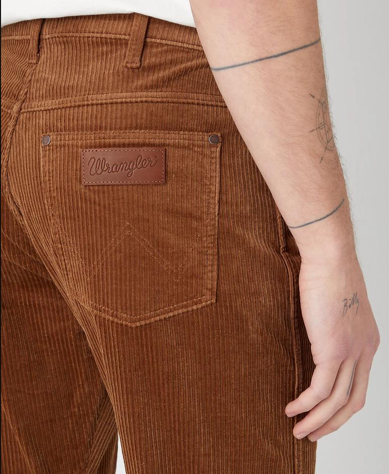 wrangler jeans uomo in velluto a coste wrangler larston - foto 4