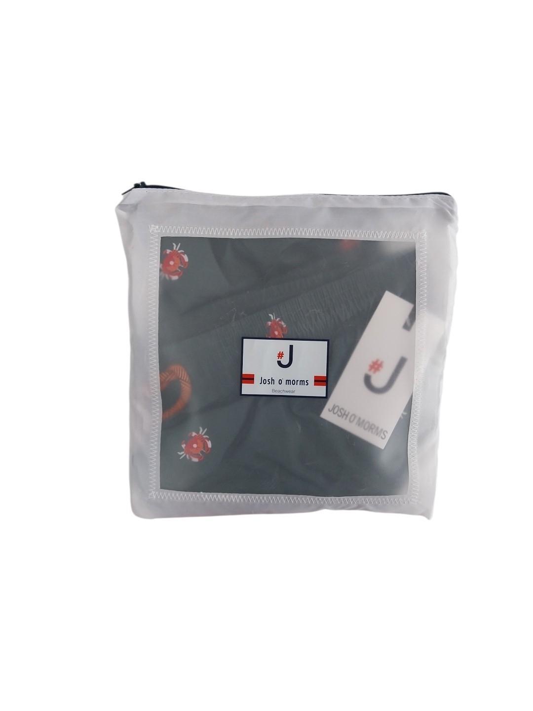Costume uomo Josh O'Morms pantaloncino disegno granchio Verde Militare