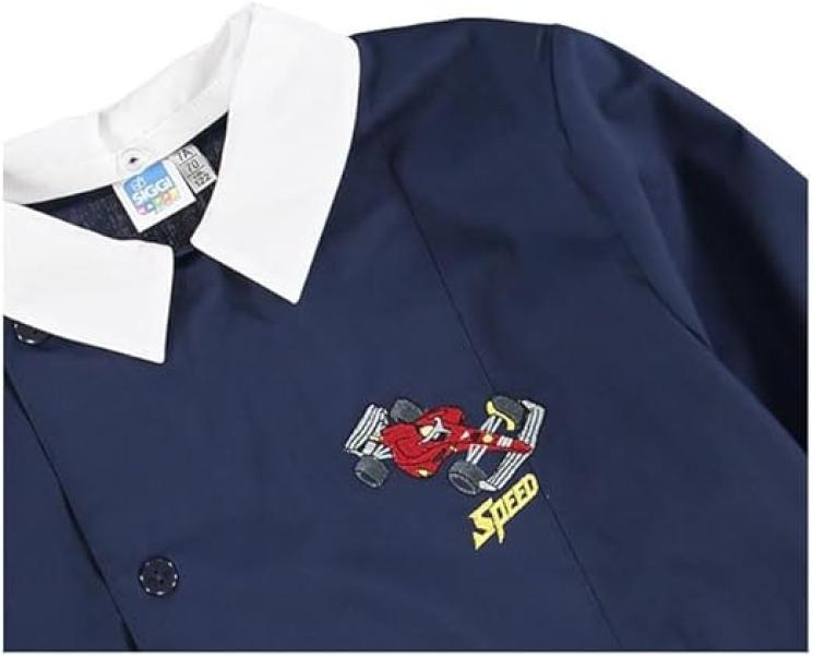Grembiule scuola elementare da bambino Siggi macchina da corsa