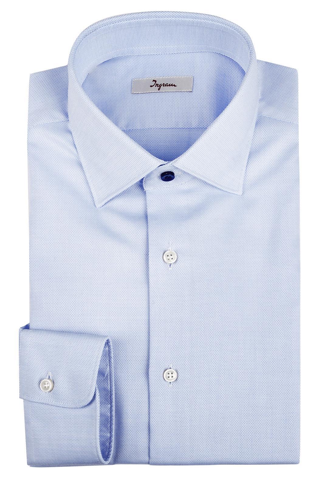 Camicia uomo Ingram antimacchia celeste Regular Fit