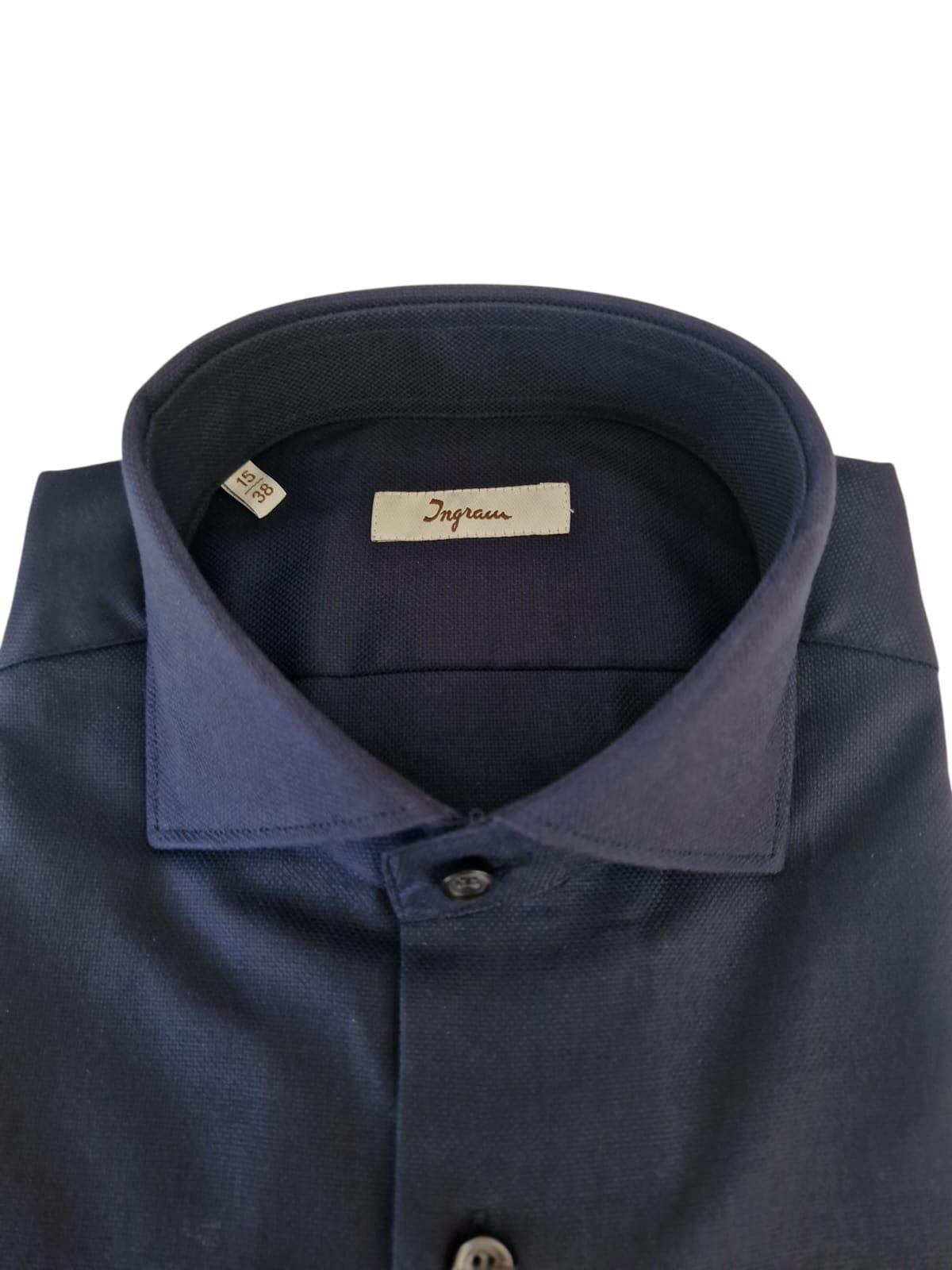 Camicia uomo Ingram Slim Fit blu scuro