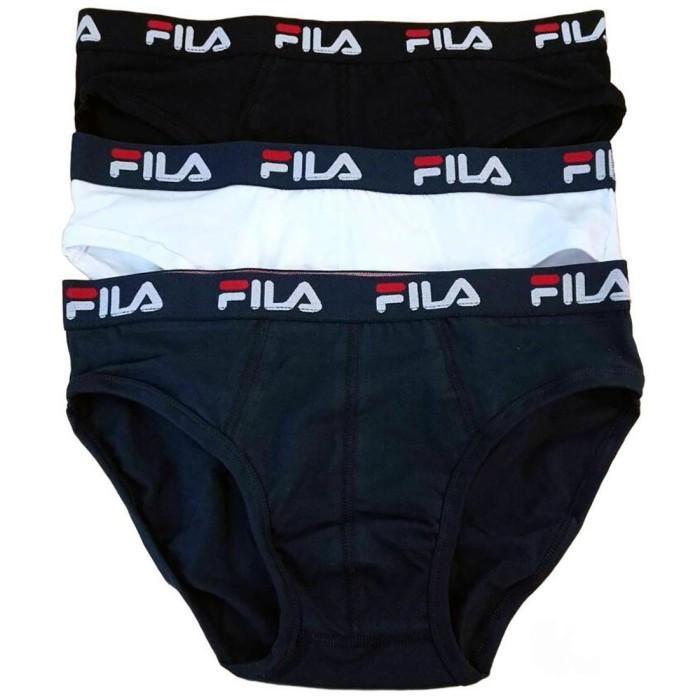 Slip uomo Fila elastico vita esterno con scritta multicolor