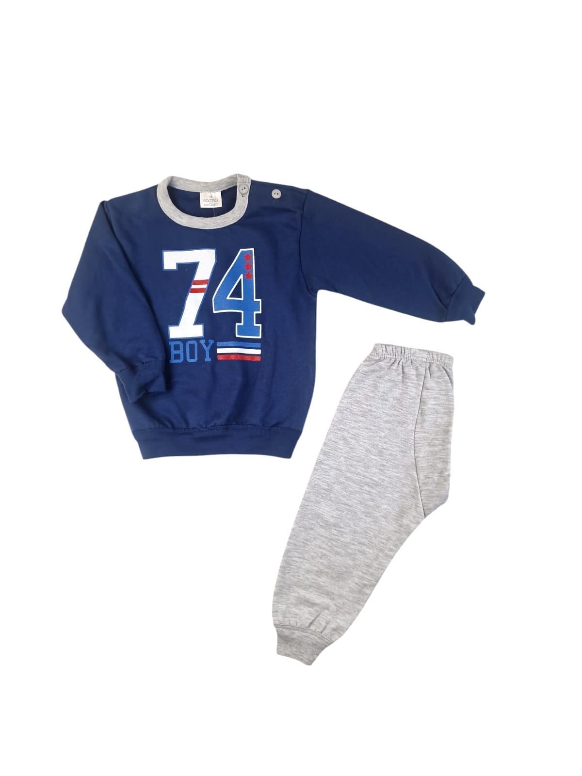 Pigiama caldo cotone bambino