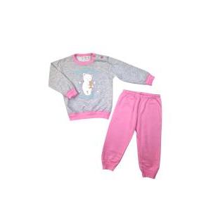 Pigiama caldo cotone bambina orsetto