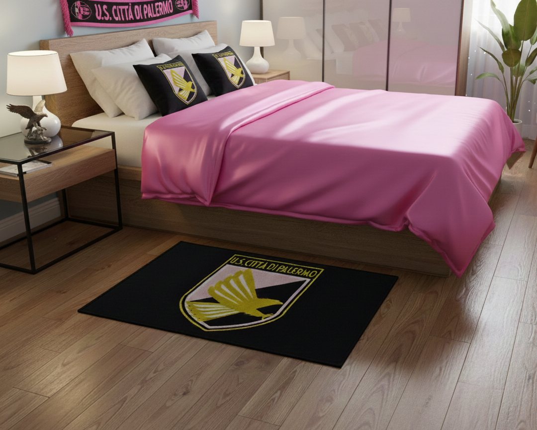 Tappeto scendiletto rettangolare compatibile con Palermo Calcio