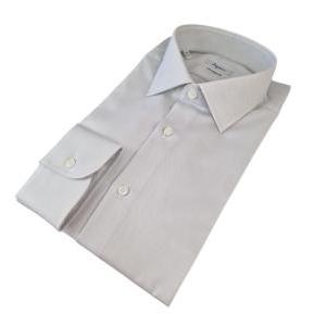 Camicia  nido d'ape regular fit grigio chiaro