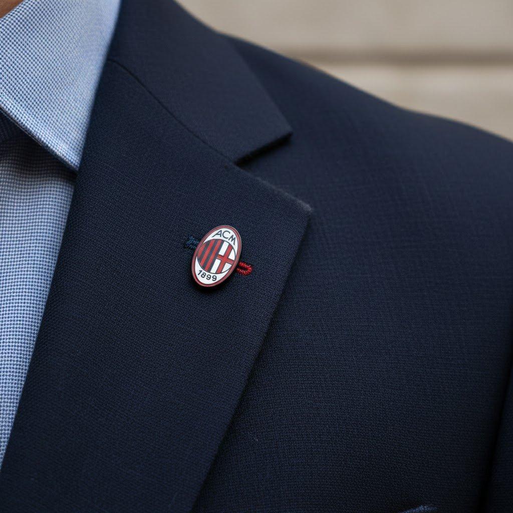 Spilla distintivo compatibile con Milan