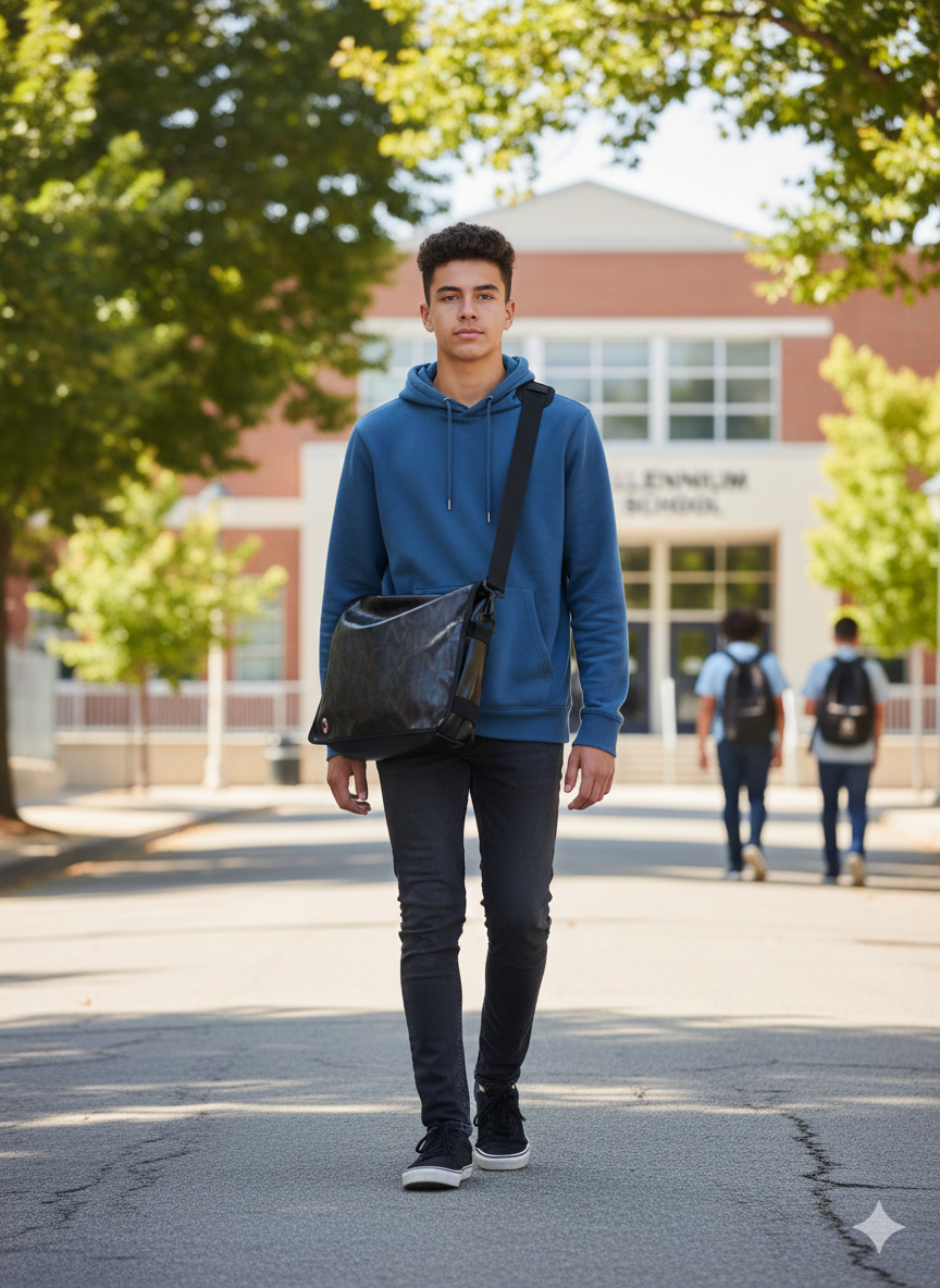 Tracolla grande in similpelle compatibile con Milan