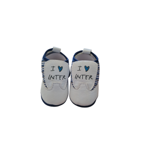 Scarpine neonato in tessuto fc inter