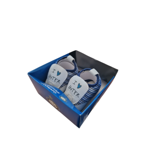 Scarpine neonato in tessuto fc inter