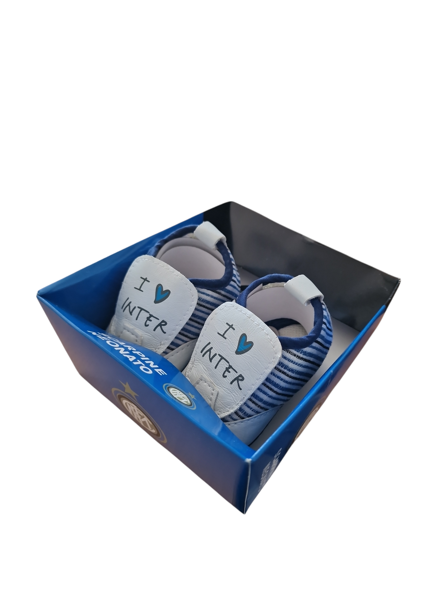 Scarpine neonato in tessuto FC Inter