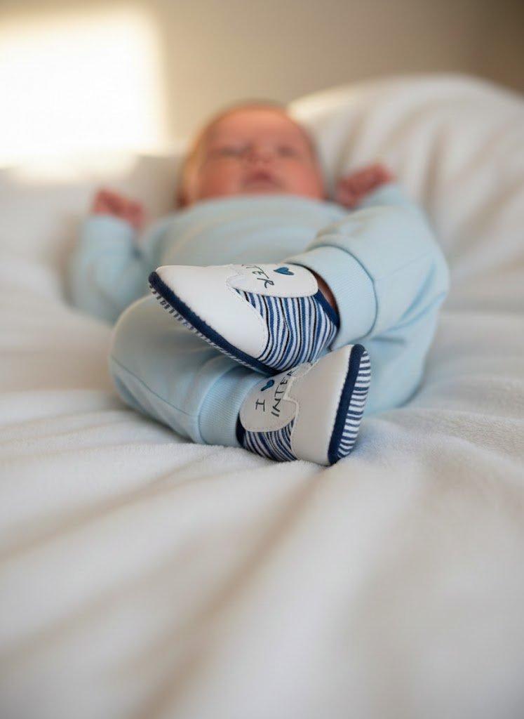 Scarpine neonato in tessuto FC Inter