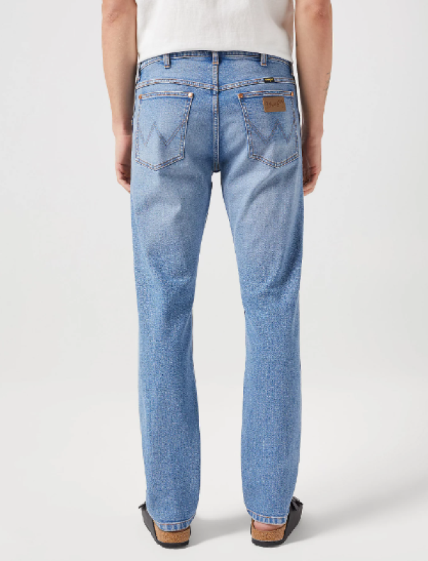 wrangler wrangler jeans slim con rivetti bronzo jeans - foto 3