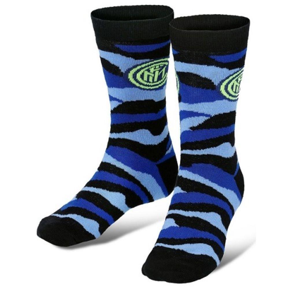 Calzini antiscivolo bipack adulto ragazzo compatibile con Inter 