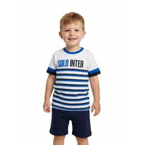 T-shirt in cotone da bambino compatibile con inter