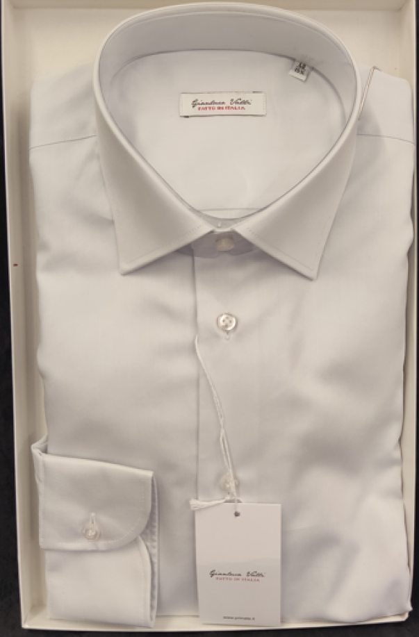 free man camicia twill collo italiano modello regular  platino - foto 1