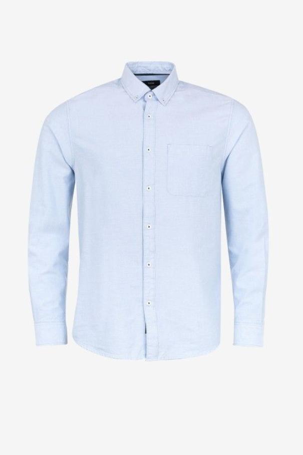 Camicia manica lunga da uomo Tiffosi celeste