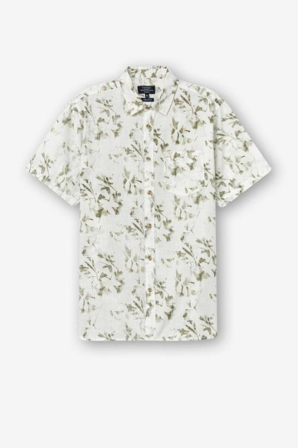 tiffosi camicia mezza manica da uomo tiffosi beige - foto 4